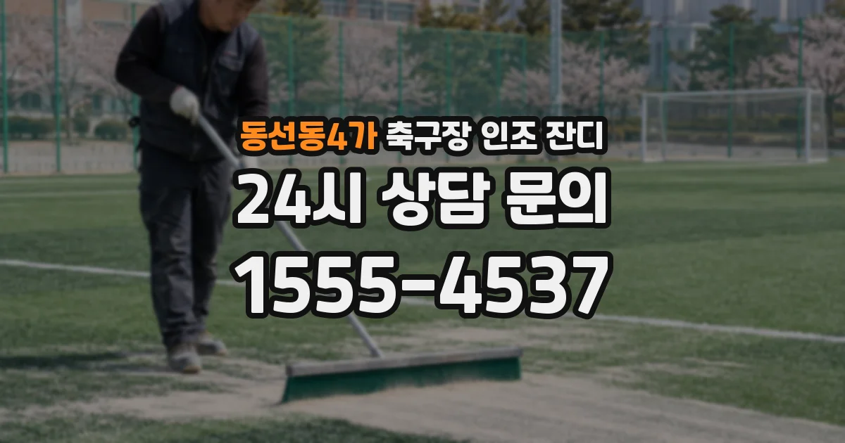 동선동4가 축구장 인조 잔디