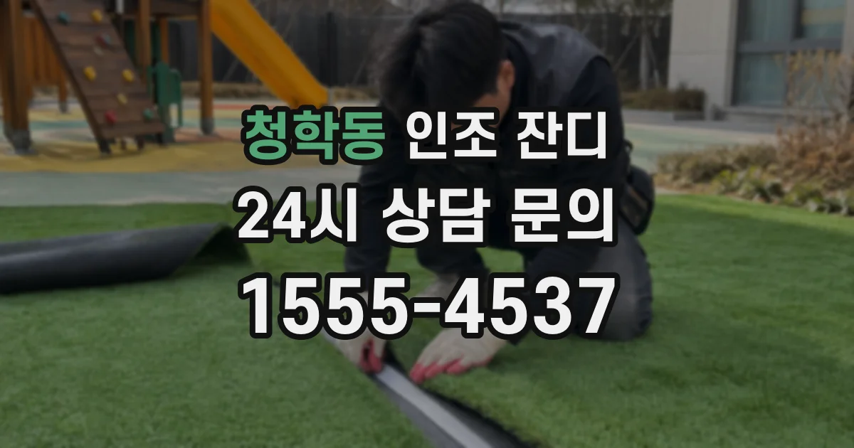 청학동 인조 잔디