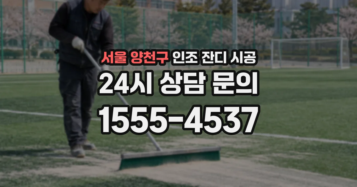 서울 양천구 인조 잔디 시공