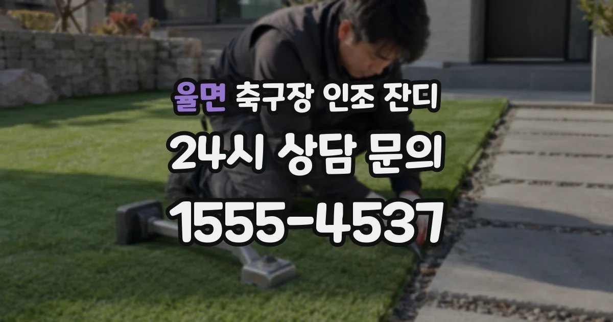 율면 축구장 인조 잔디