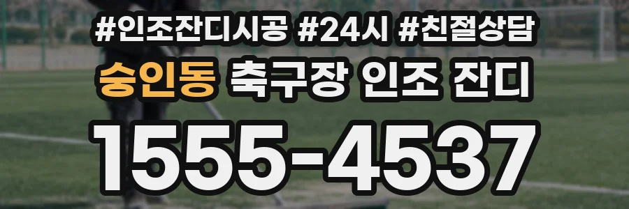 숭인동 축구장 인조 잔디