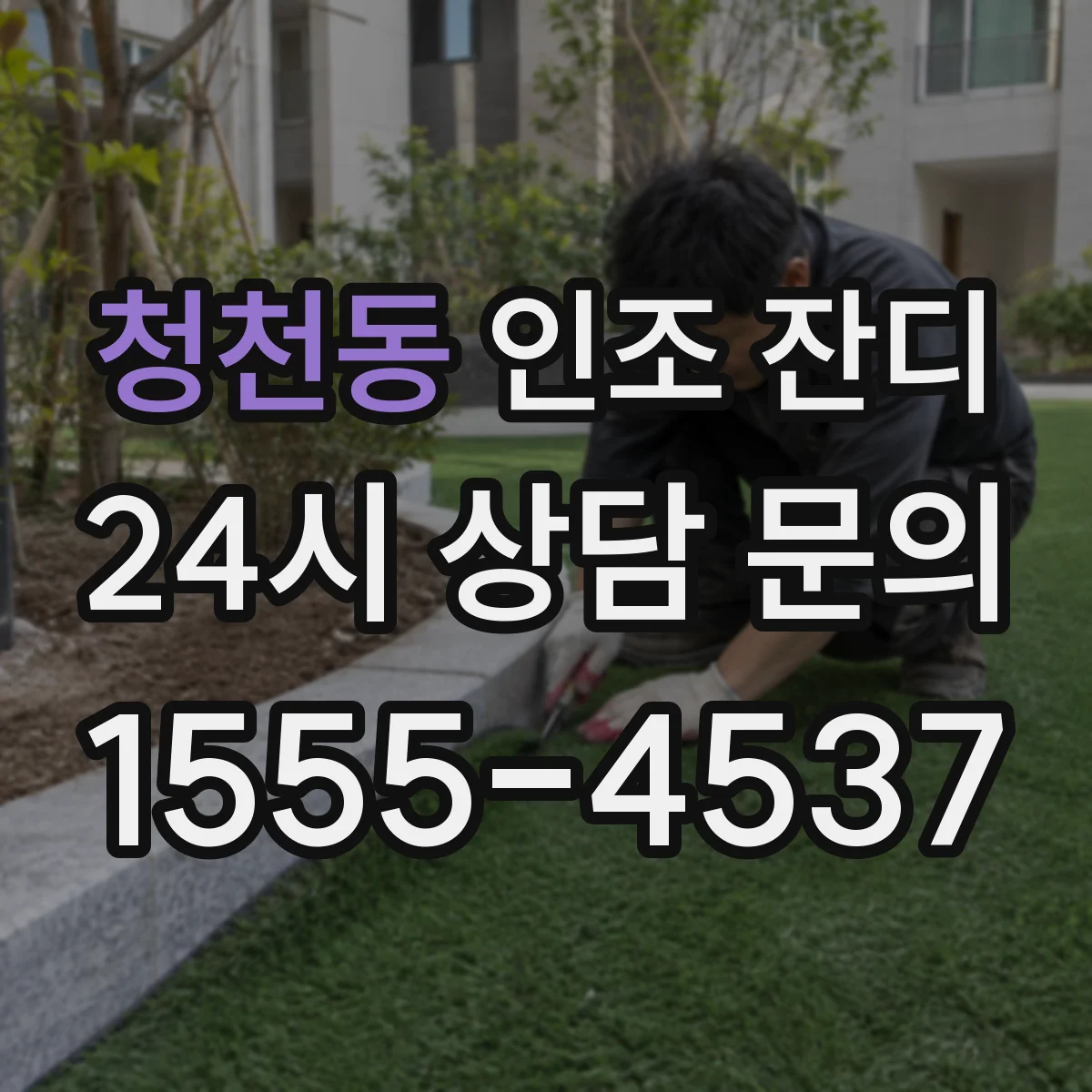 청천동 인조 잔디