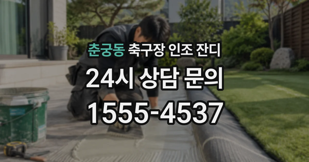 춘궁동 축구장 인조 잔디