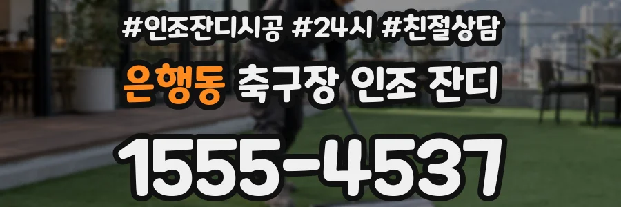은행동 축구장 인조 잔디