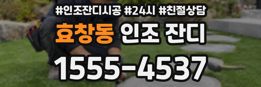 효창동 인조 잔디