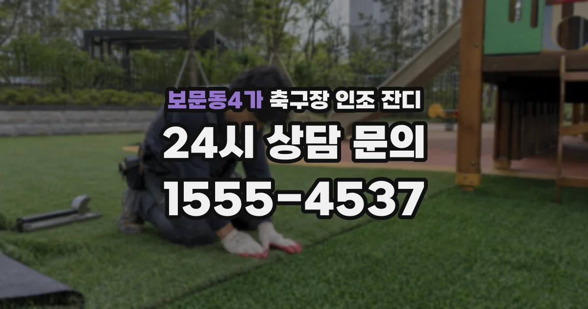 보문동4가 축구장 인조 잔디