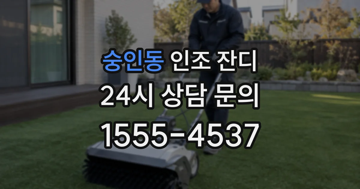 숭인동 인조 잔디