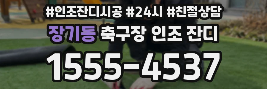 장기동 축구장 인조 잔디