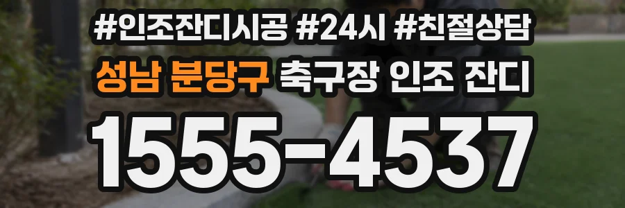 성남 분당구 축구장 인조 잔디