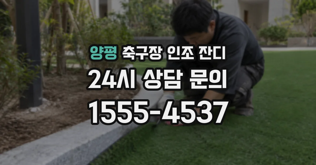 양평 축구장 인조 잔디