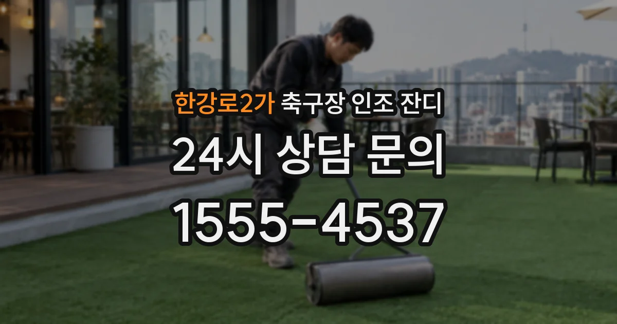 한강로2가 축구장 인조 잔디