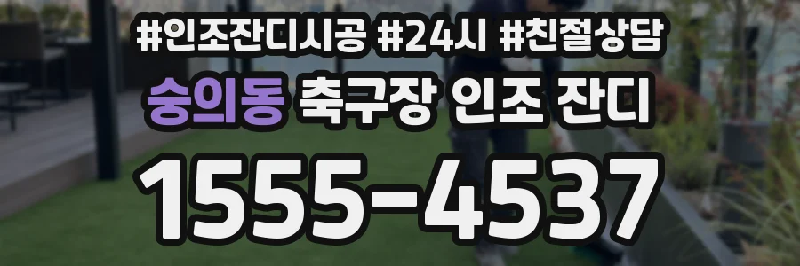 숭의동 축구장 인조 잔디