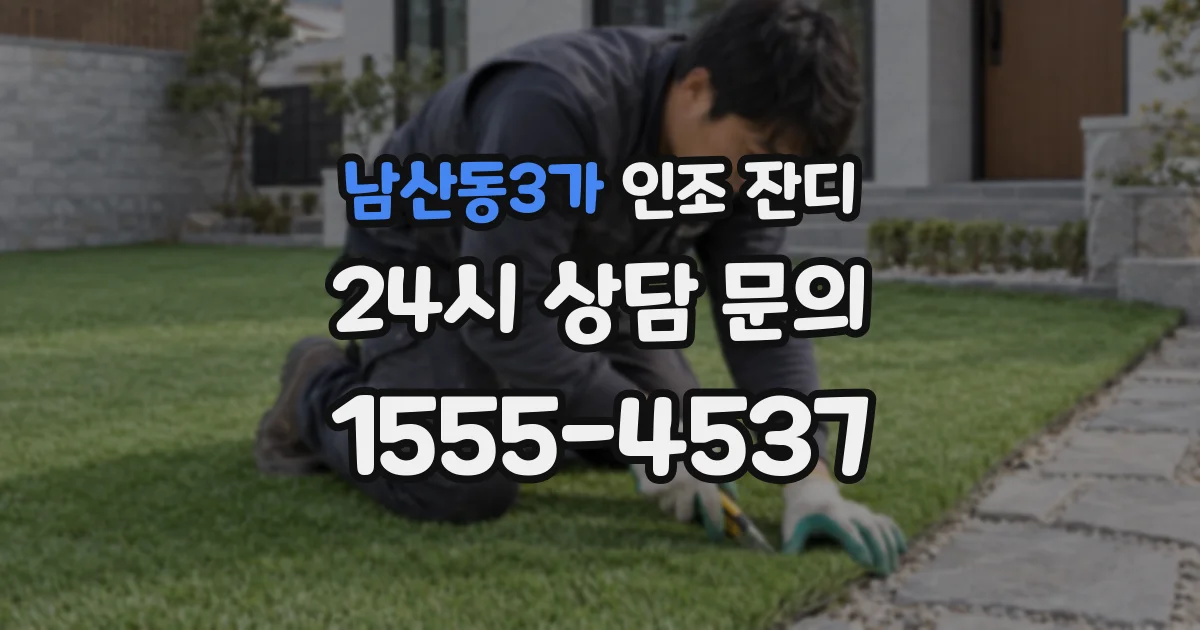 남산동3가 인조 잔디