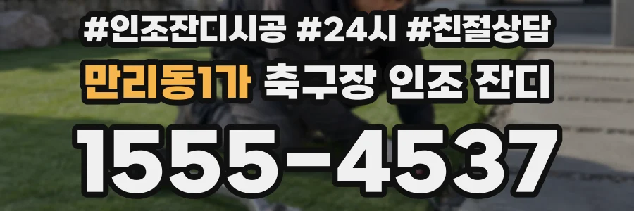 만리동1가 축구장 인조 잔디