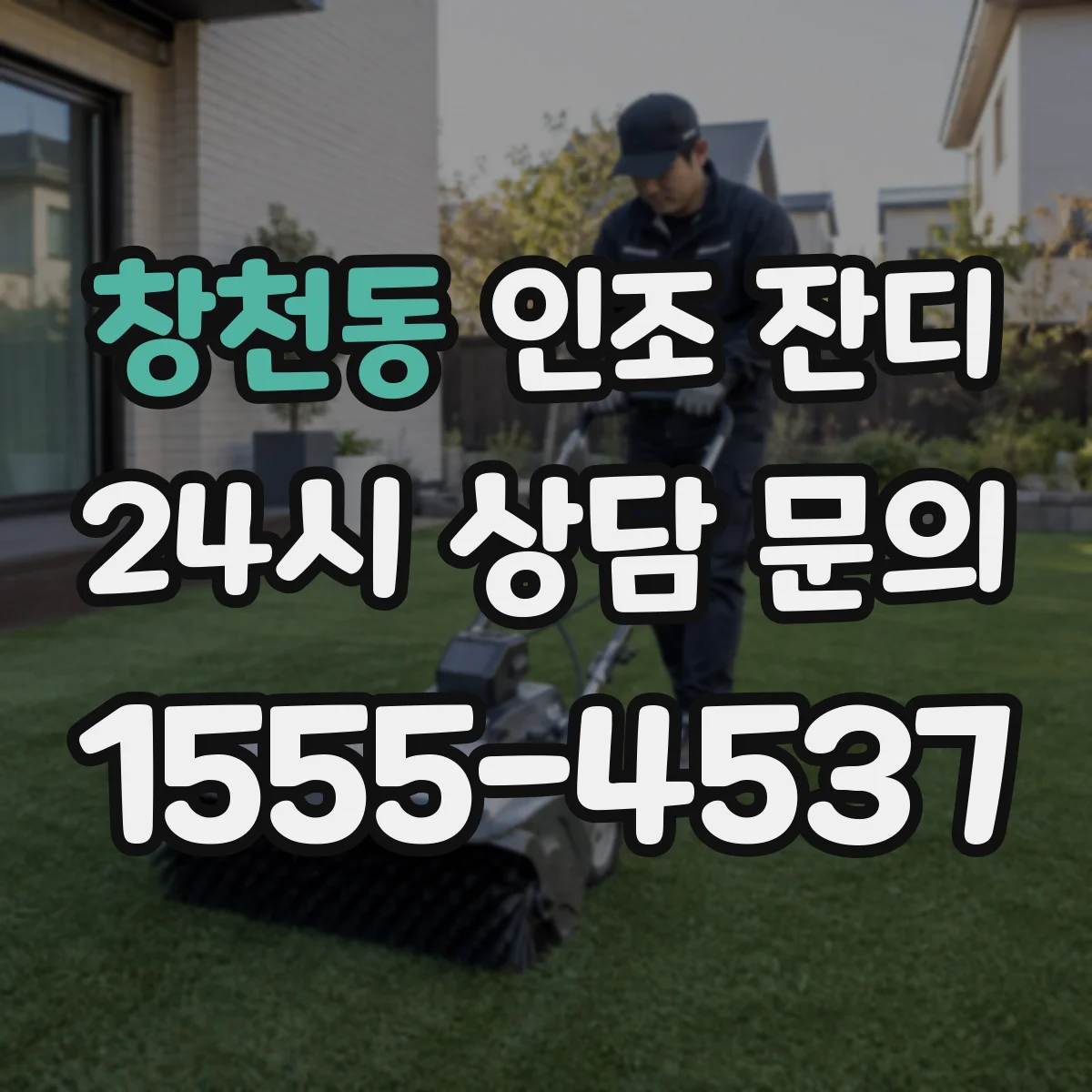 창천동 인조 잔디