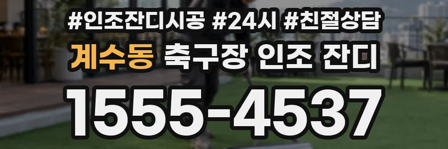 계수동 축구장 인조 잔디