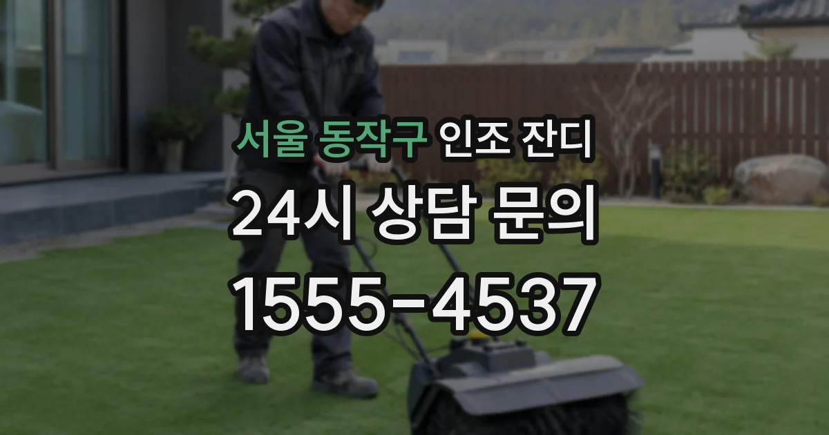 서울 동작구 인조 잔디