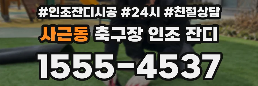 사근동 축구장 인조 잔디