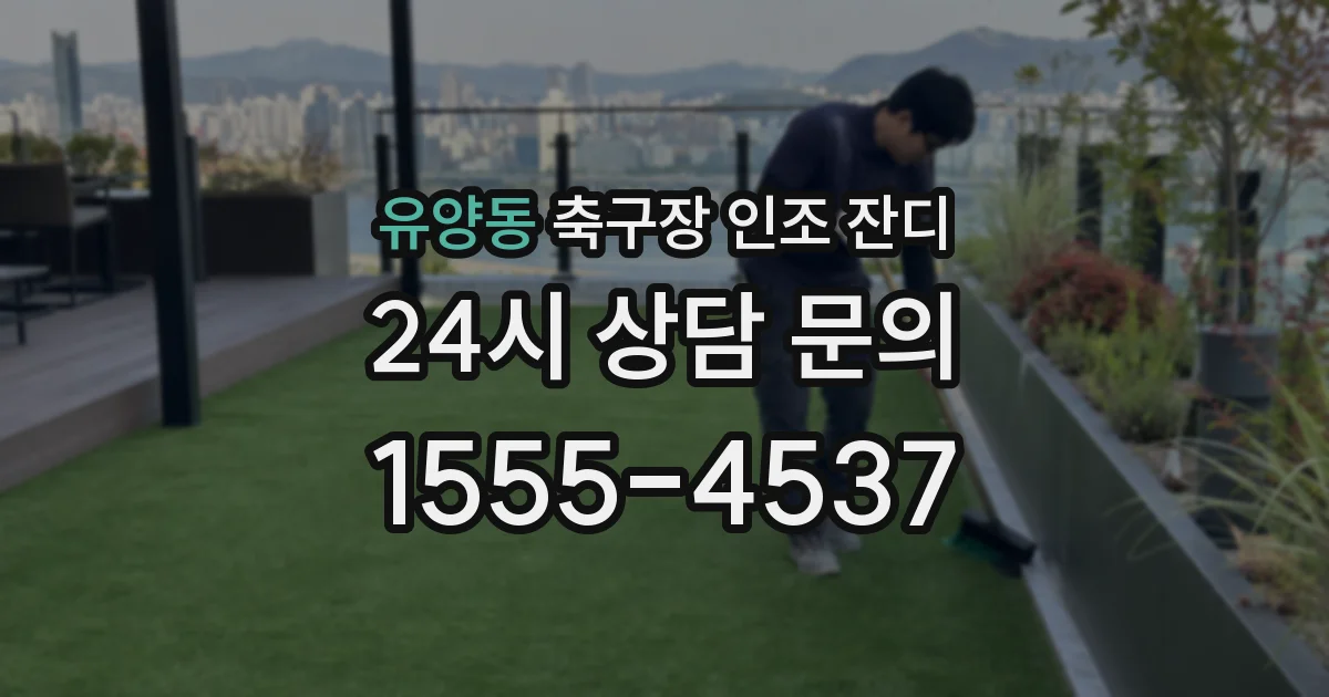 유양동 축구장 인조 잔디