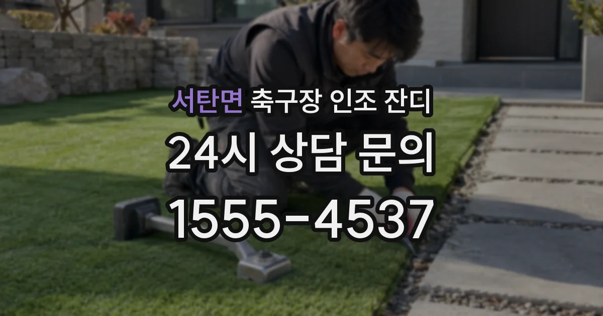 서탄면 축구장 인조 잔디