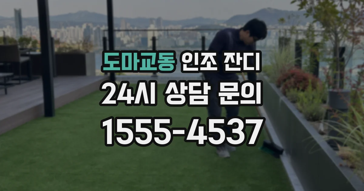 도마교동 인조 잔디