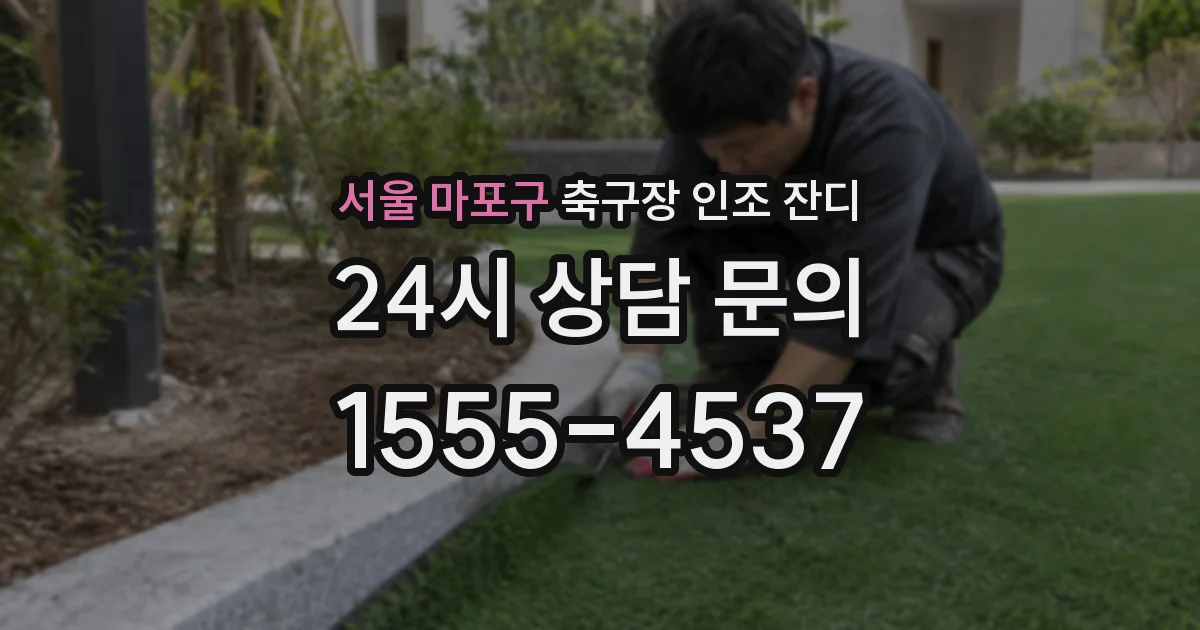 서울 마포구 축구장 인조 잔디