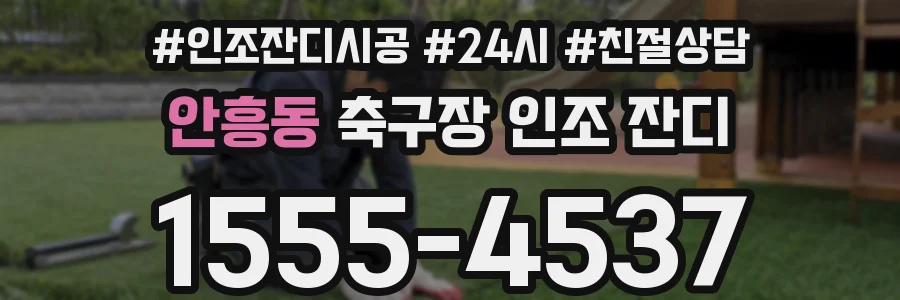 안흥동 축구장 인조 잔디