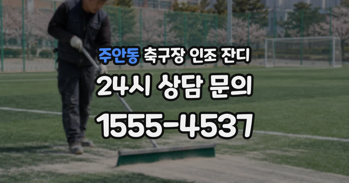 주안동 축구장 인조 잔디