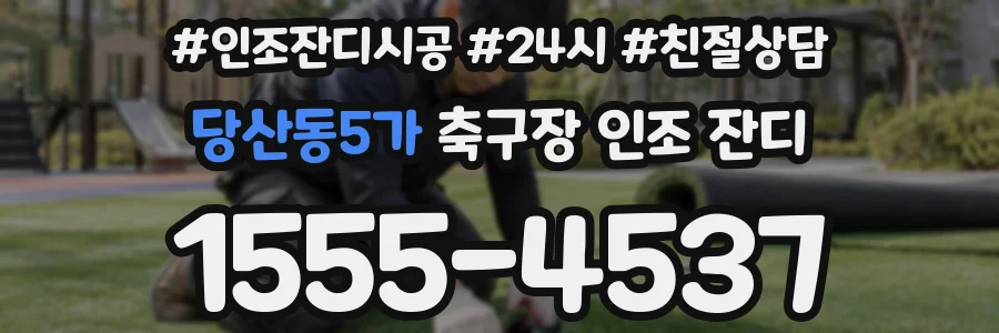 당산동5가 축구장 인조 잔디