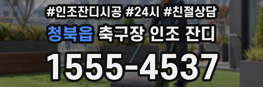 청북읍 축구장 인조 잔디