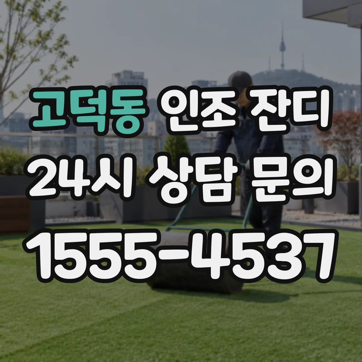 고덕동 인조 잔디