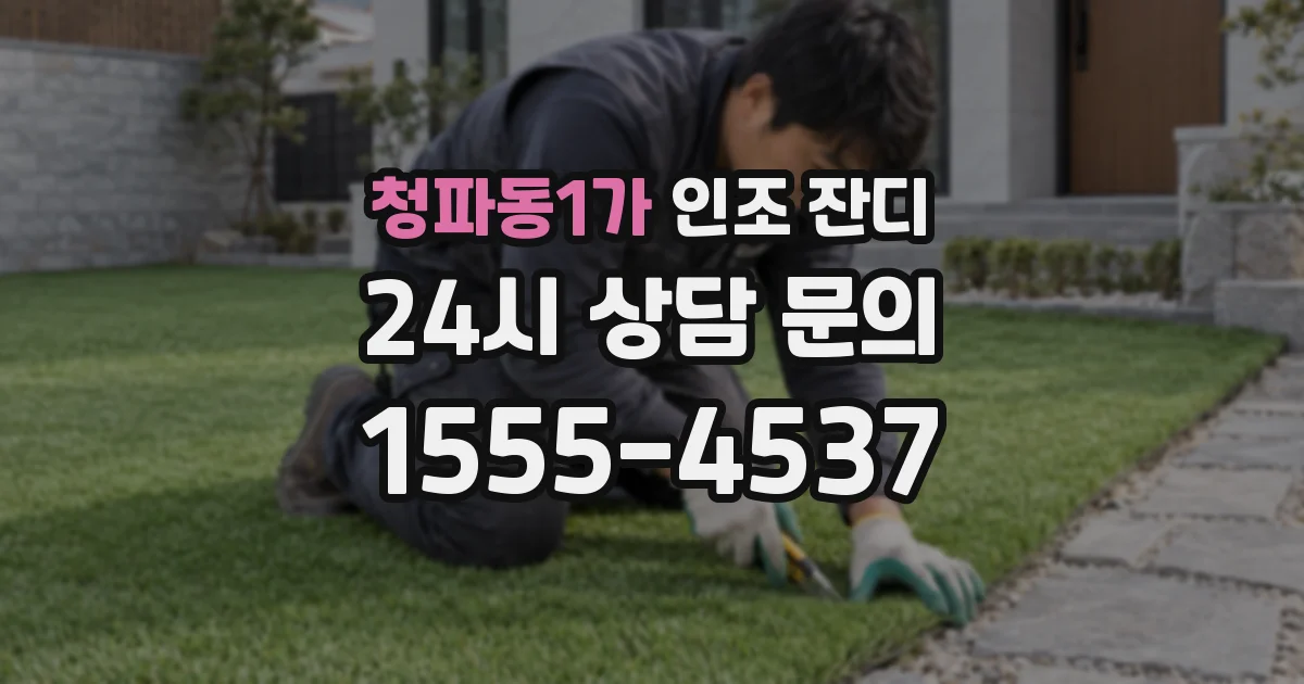 청파동1가 인조 잔디