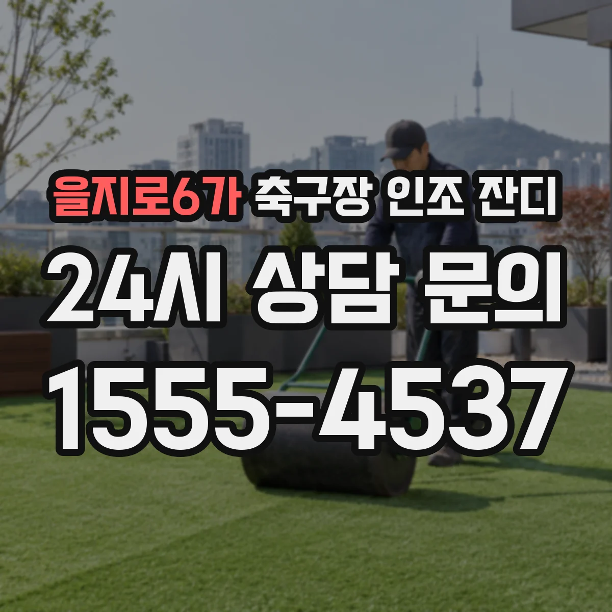 을지로6가 축구장 인조 잔디