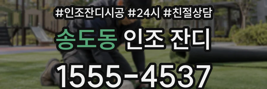 송도동 인조 잔디