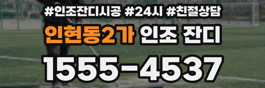 인현동2가 인조 잔디