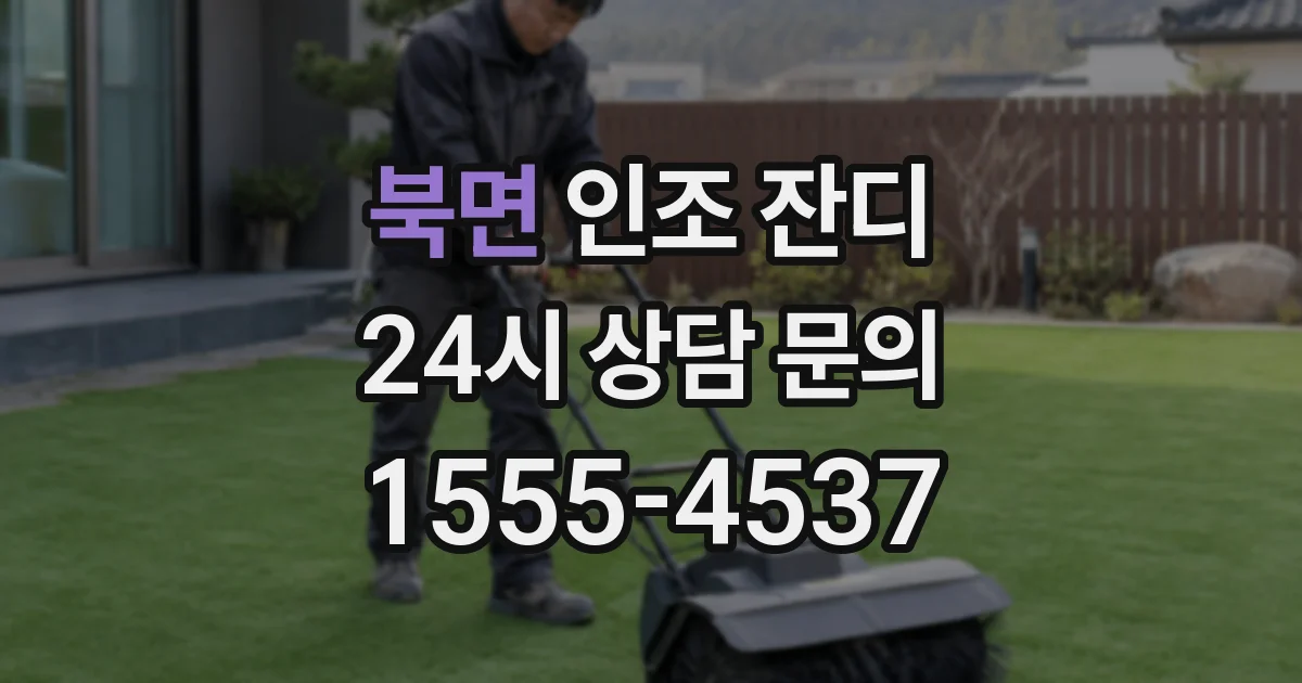 북면 인조 잔디