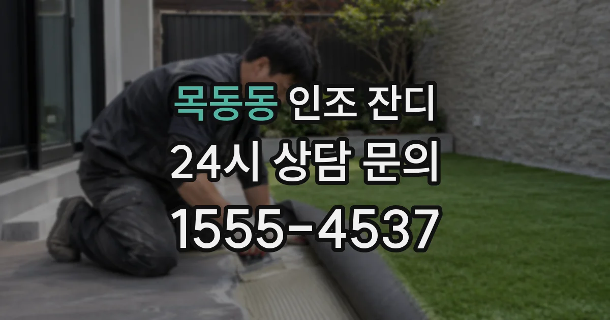 목동동 인조 잔디