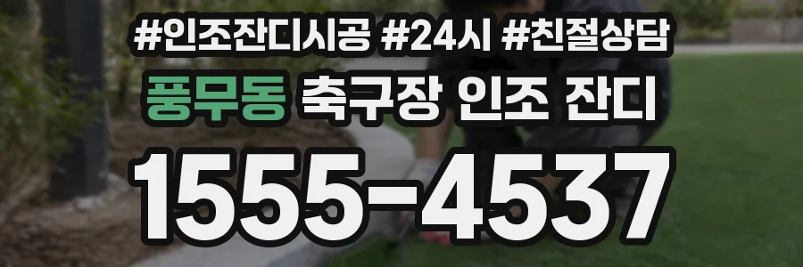 풍무동 축구장 인조 잔디