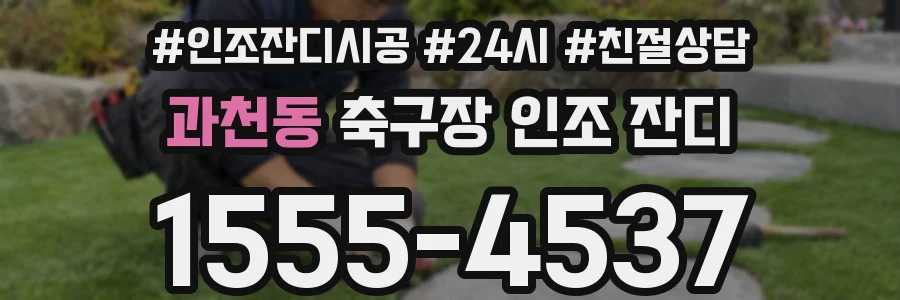 과천동 축구장 인조 잔디