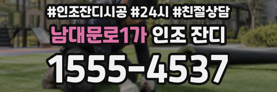 남대문로1가 인조 잔디