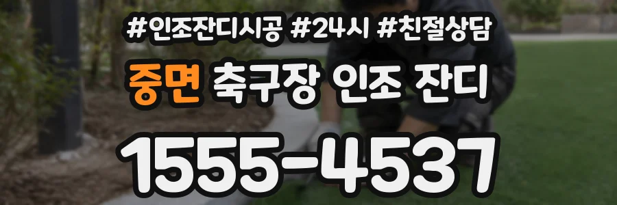 중면 축구장 인조 잔디