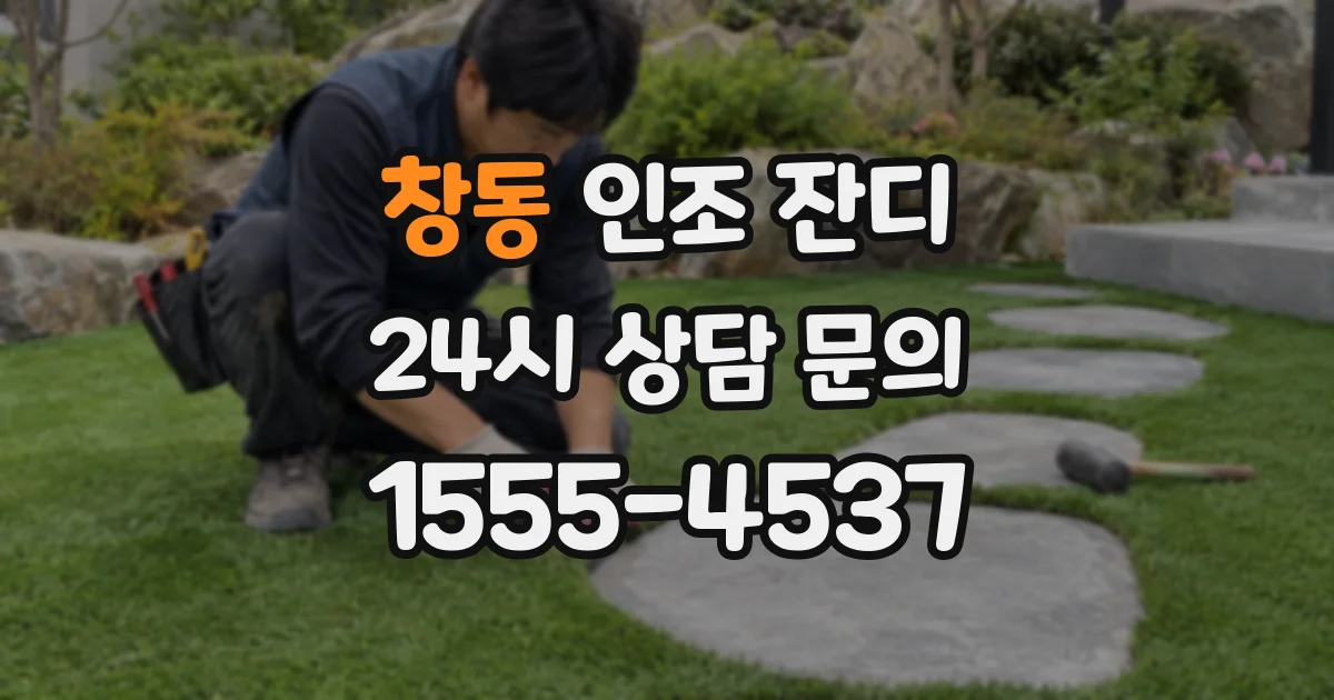 창동 인조 잔디