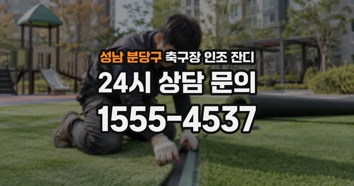 성남 분당구 축구장 인조 잔디