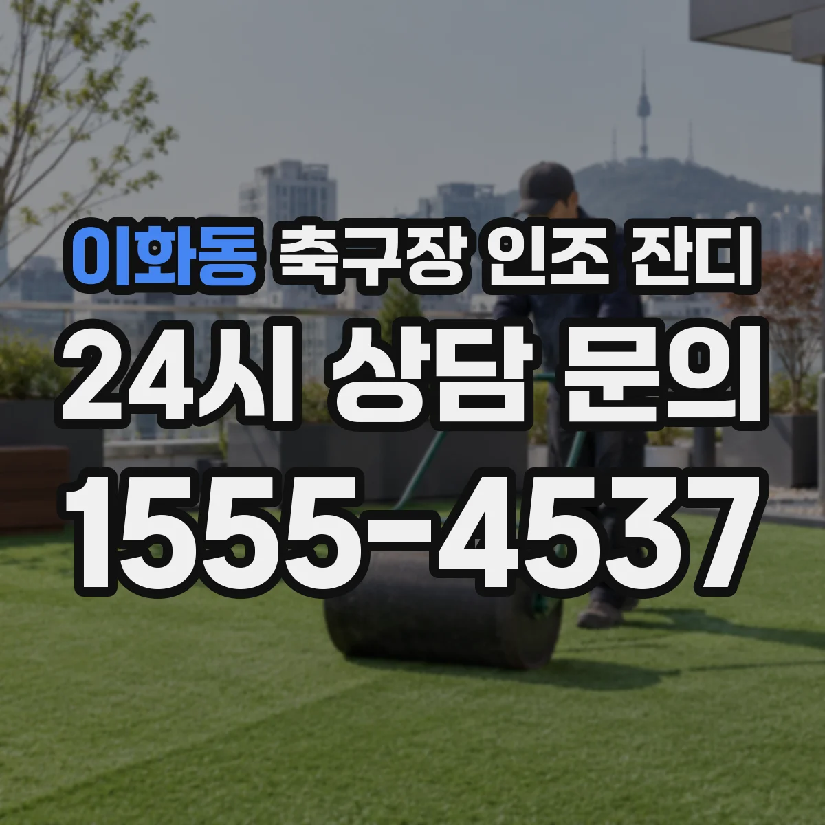 이화동 축구장 인조 잔디