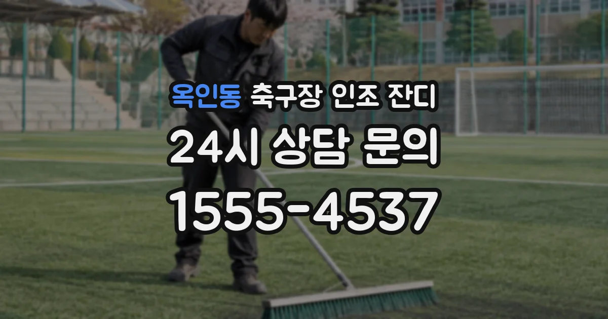 옥인동 축구장 인조 잔디