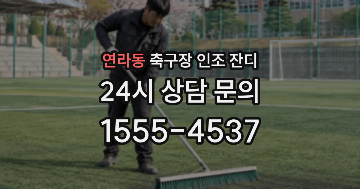 연라동 축구장 인조 잔디