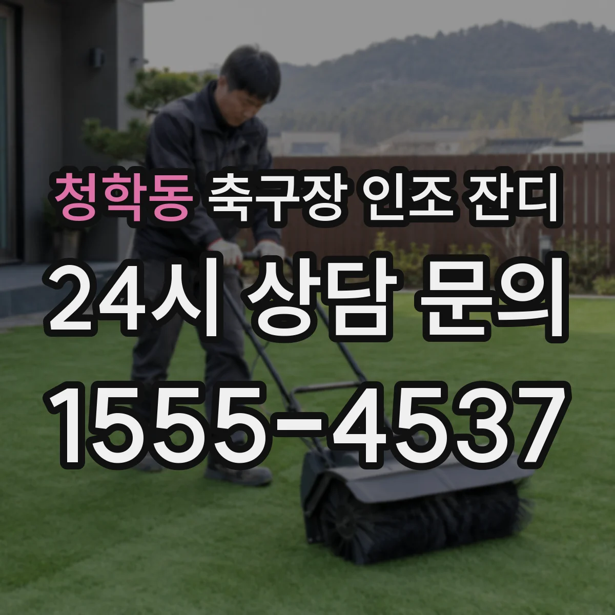 청학동 축구장 인조 잔디