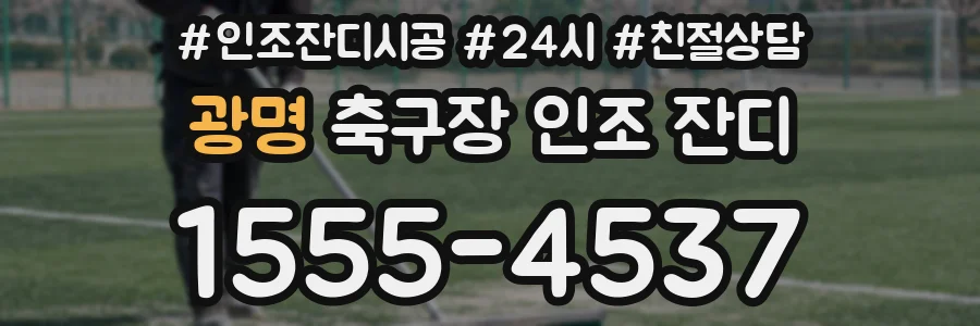 광명 축구장 인조 잔디