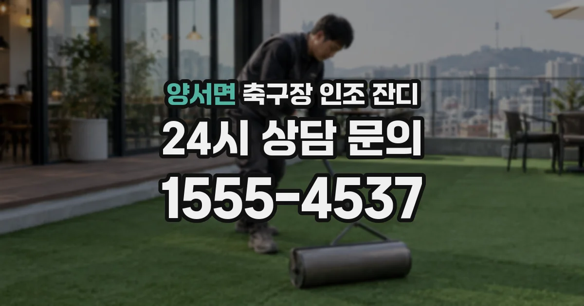 양서면 축구장 인조 잔디