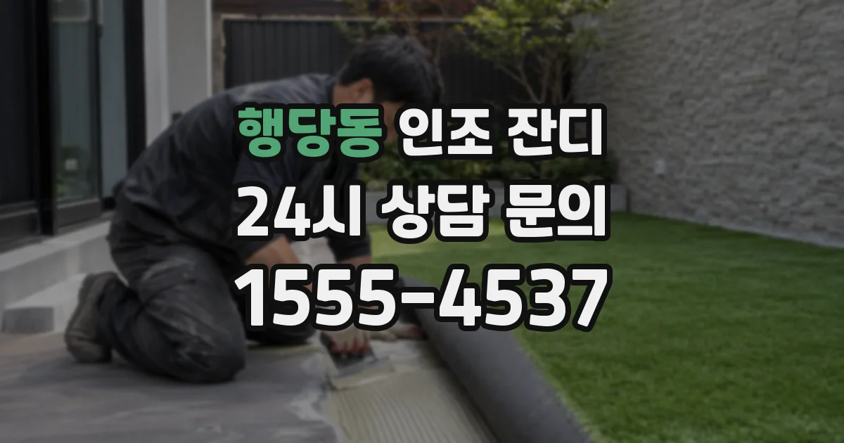 행당동 인조 잔디